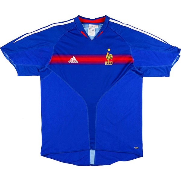 Tailandia Camiseta Francia 1ª Retro 2004 Azul